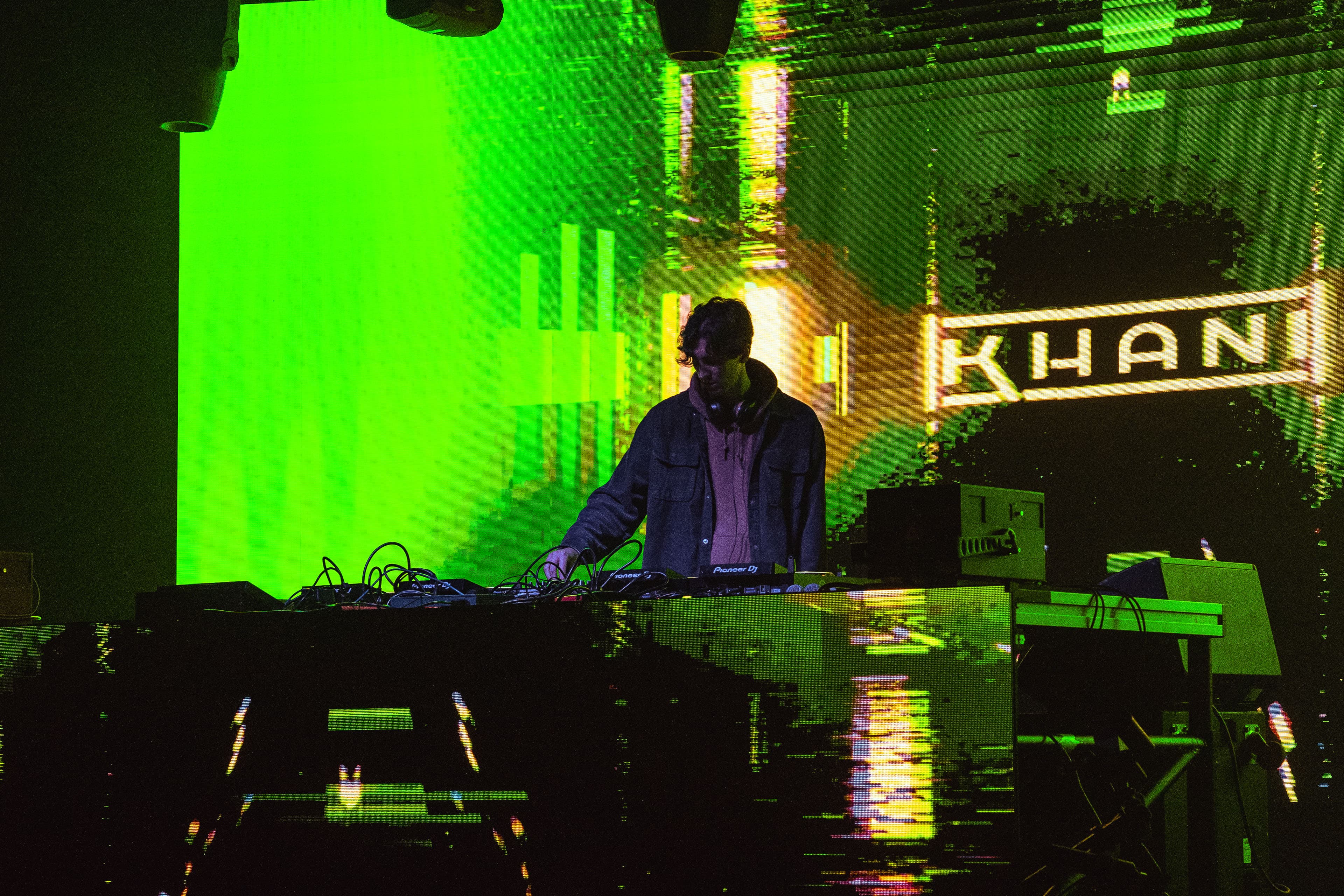 Khani behind the decks